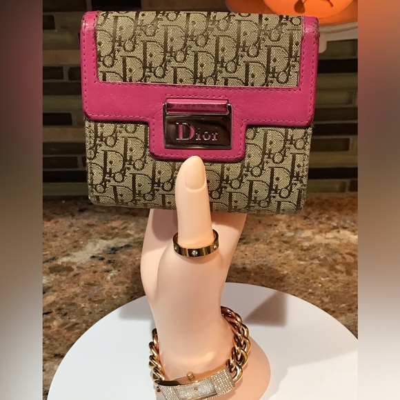 DIOR Trotter Canvas Leather Bifold Wallet 😍💕🔥 - Picture 3 of 17